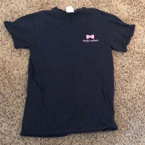 Small navy simply southern tee